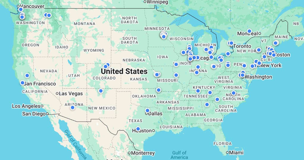 Map showing homeowner demand across the United States